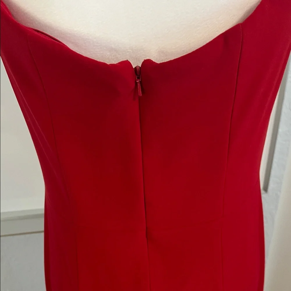 Aqua Red Sleeveless Sweetheart Maxi Dress - Picture 6 of 10